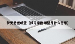 梦见悬崖峭壁（梦见悬崖峭壁是什么意思）