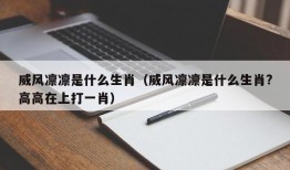 威风凛凛是什么生肖（威风凛凛是什么生肖?高高在上打一肖）