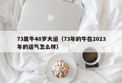 73属牛48岁大运（73年的牛在2023年的运气怎么样）