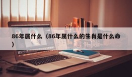 86年属什么（86年属什么的生肖是什么命）