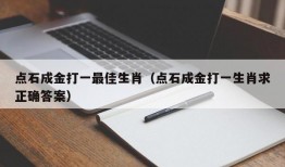 点石成金打一最佳生肖（点石成金打一生肖求正确答案）