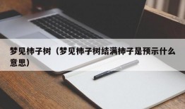 梦见柿子树（梦见柿子树结满柿子是预示什么意思）