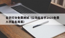 名字打分免费测试（公司起名字2023免费八字起名周易）