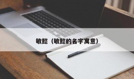 敏懿（敏懿的名字寓意）