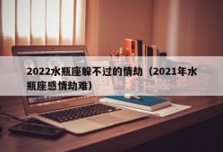 2022水瓶座躲不过的情劫（2021年水瓶座感情劫难）