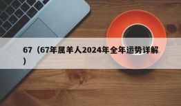 67（67年属羊人2024年全年运势详解）