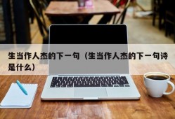 生当作人杰的下一句（生当作人杰的下一句诗是什么）