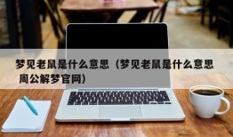 梦见老鼠是什么意思（梦见老鼠是什么意思  周公解梦官网）